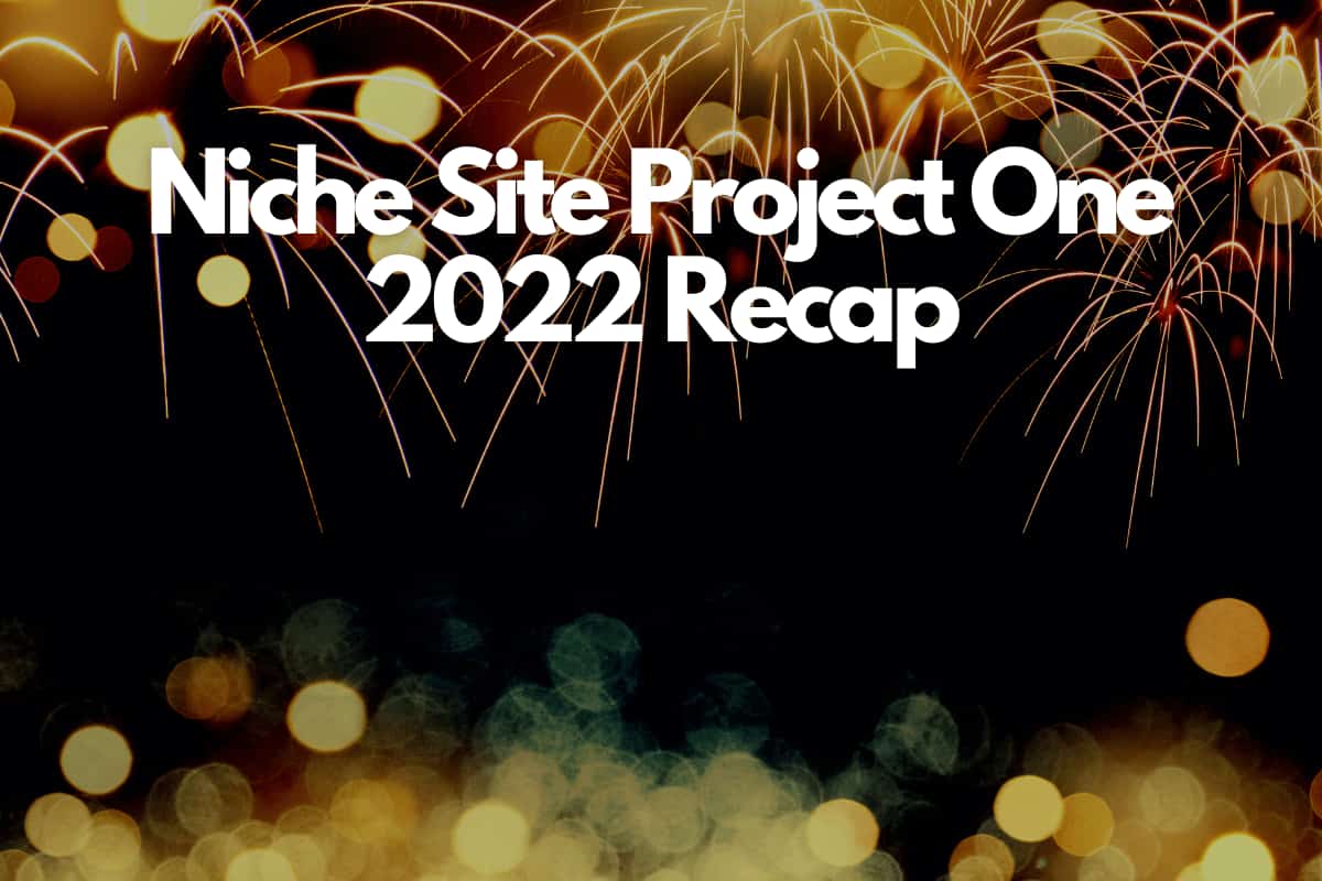 niche site project one - year one recap income report