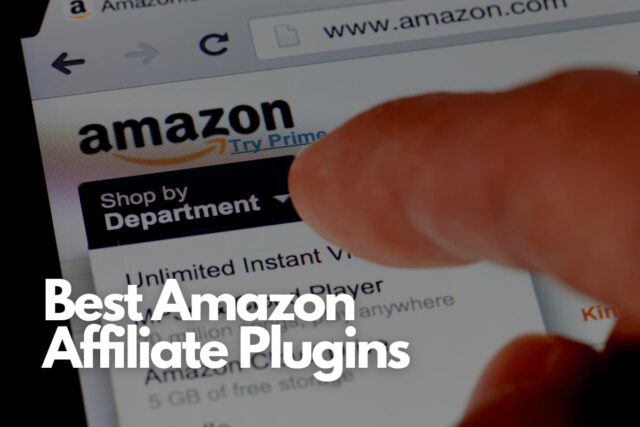 Image of Amazons front search page discussing the best amazon affiliate plugins for wordpress