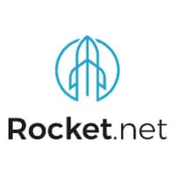 Rocket.Net Hosting Logo on a White Background
