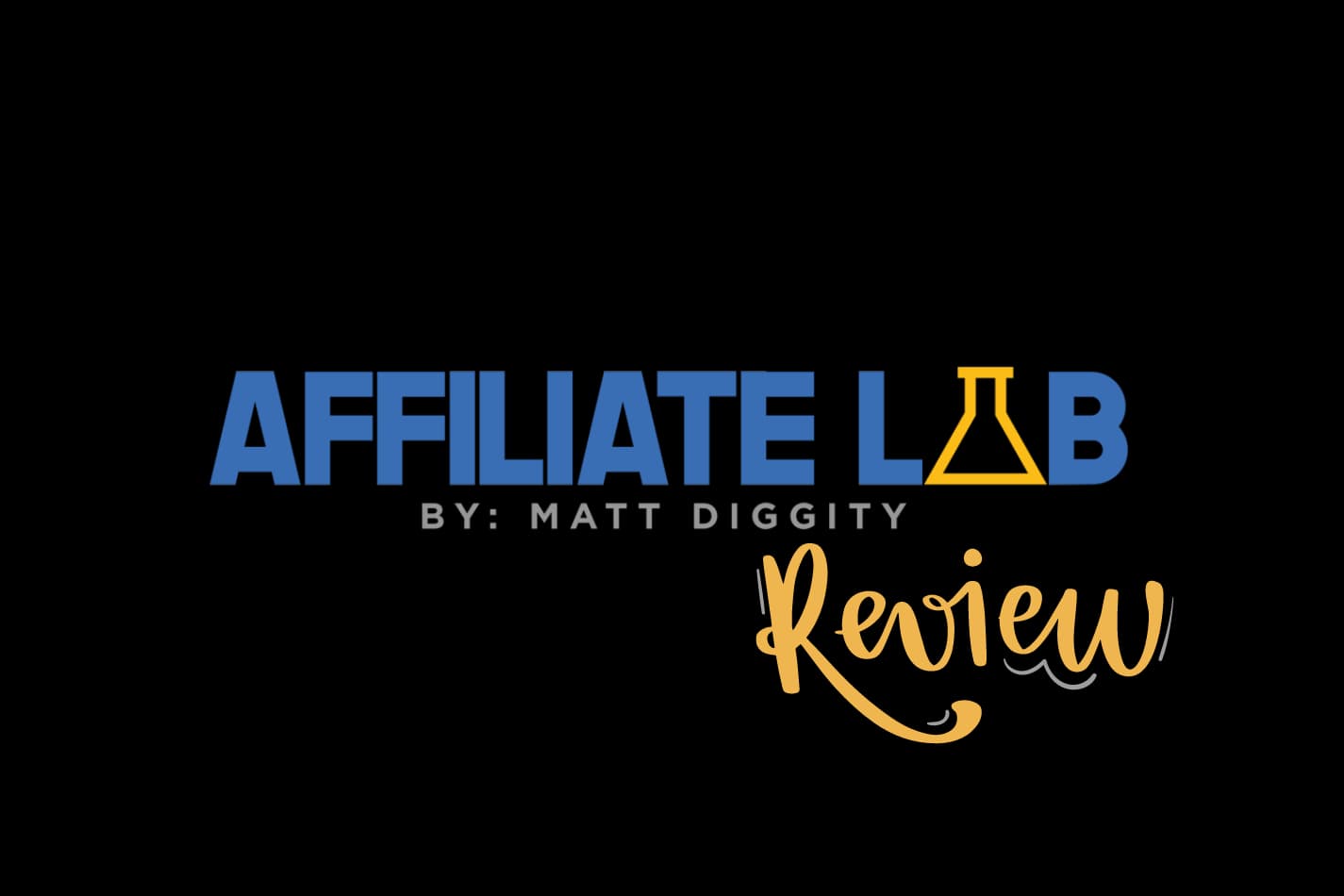 The Affiliate Lab by Matt Diggity logo with addition of scripted review underneath