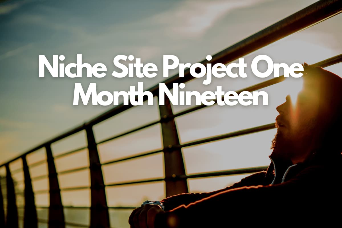 Niche Site Project One Month Nineteen